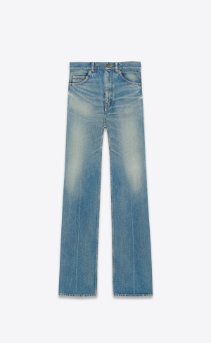 YSL 70's Flared Jeans Modre | 32956-STLP
