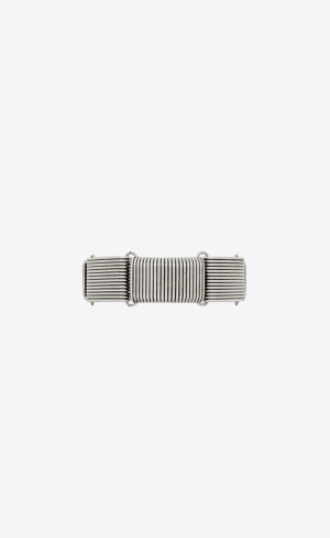 YSL Art Deco Bracelet In Metal Strieborne | 81352-BOXQ