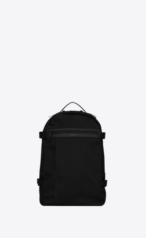 YSL City Treking Backpack In Econyl® Smooth Kozene And Nylon Noir | 25418-UKVT