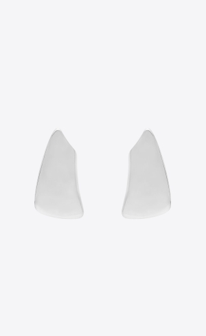 YSL Comet Earrings In Metal Palladium | 64508-MNFO