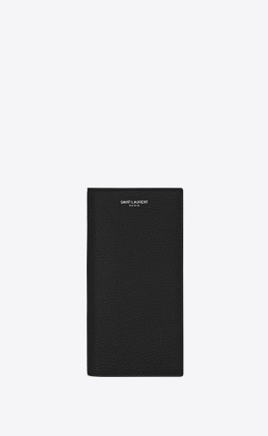 YSL Continental Wallet In Grain De Poudre Kozene Čierne | 60895-QIOD