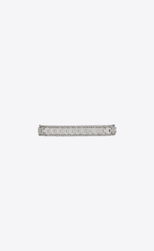 YSL Frieze Articulated Bracelet In Metal Palladium | 49157-SNLG