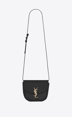 YSL Kaia Small Satchel In Smooth Kozene Noir | 38594-SGWR