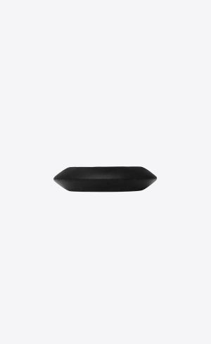 YSL Pyramid Bangle In Kozene And Metal Čierne | 60578-OGRB