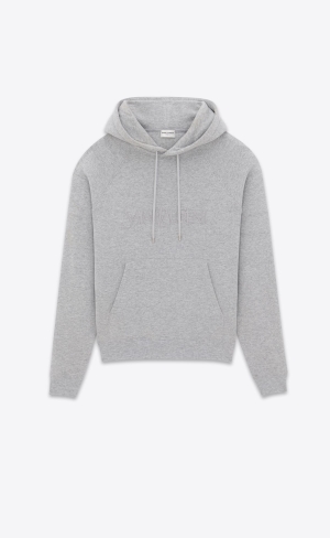 YSL Saint Laurent Hoodie Gris Chine | 78306-LGPX