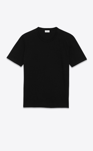 YSL Saint Laurent T-shirt In Bavlnene Čierne | 39150-GDKW