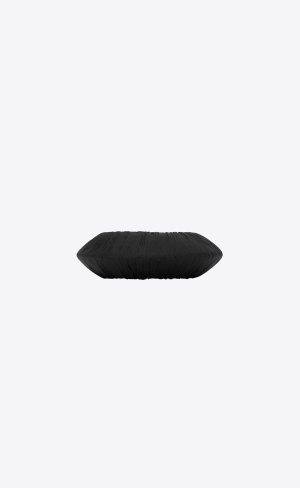 YSL Striated Bangle Bracelet In Wood Strieborne Čierne | 21857-WAOG