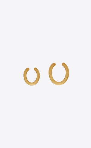YSL V-shape Earrings In Metal Zlate | 02714-SAJD