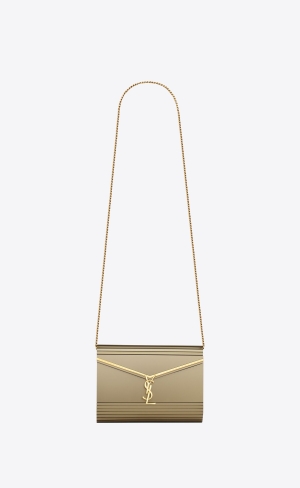 YSL Vicky Miniaudiere In Plexiglass Havane | 10692-ELMK